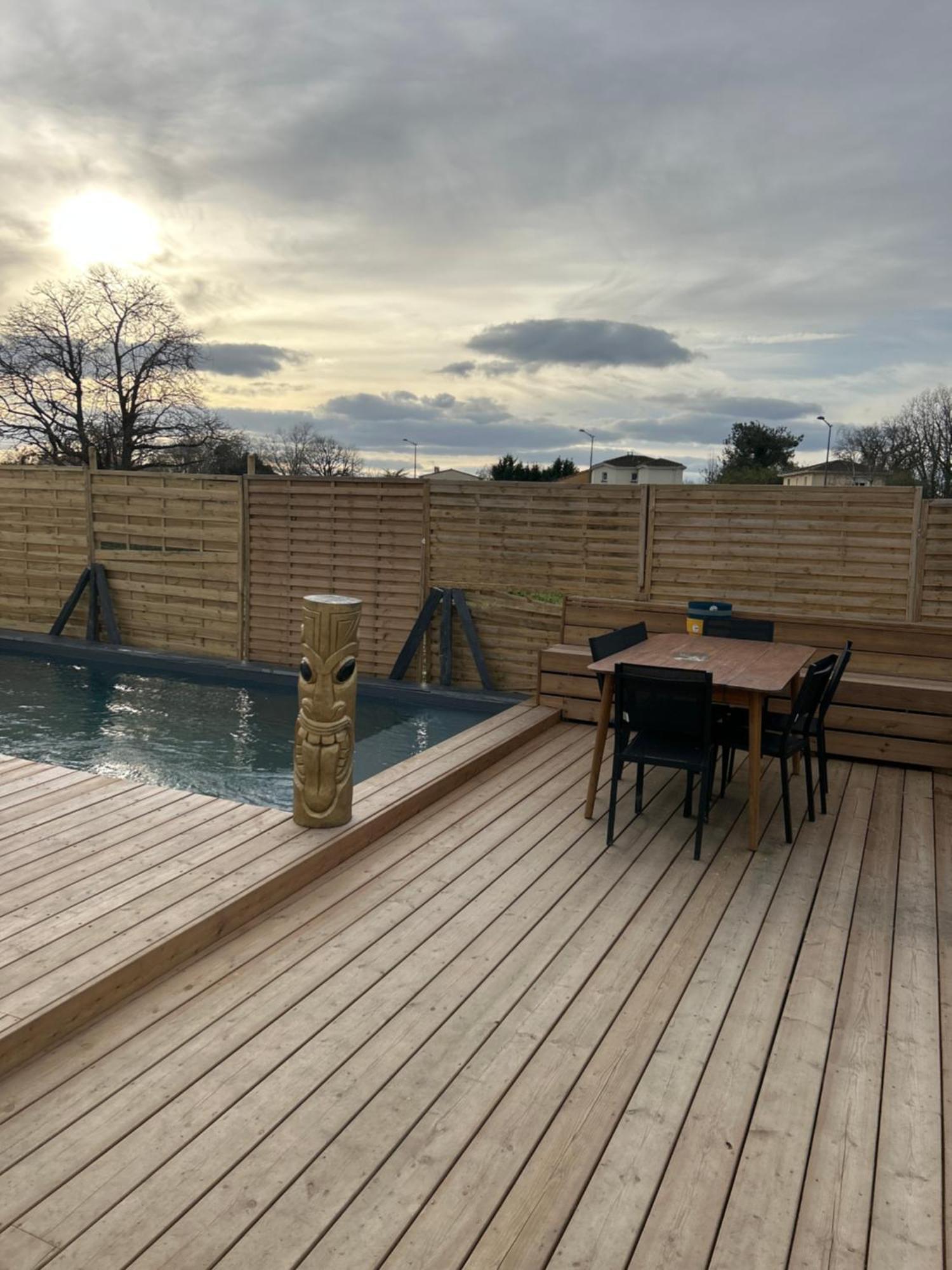 Aux Portes De Bordeaux Maison Cocooning Avec Piscine Ambares-et-Lagrave Экстерьер фото